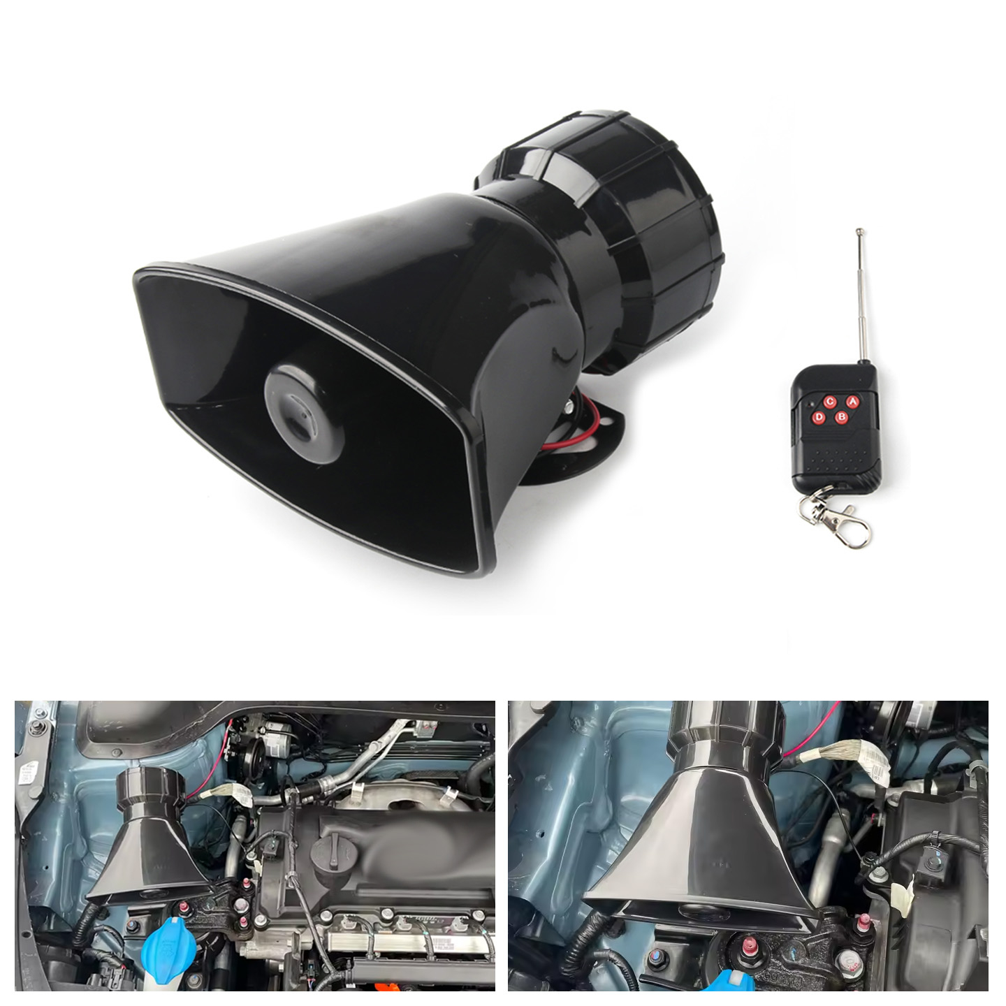 Emergency Whistle Loud - Alto-falante 12V 130dB Sem Fio, Sirene