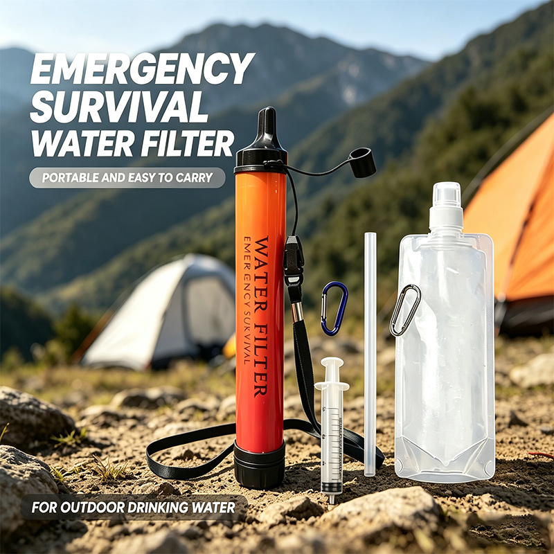 Water Purification Straw - Filtro de Água Portátil Mini para
