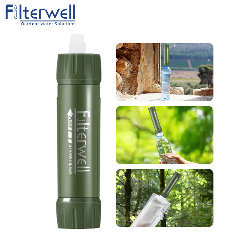 Water Purification Straw - Filterwell Green Mini Viagem Filtro De