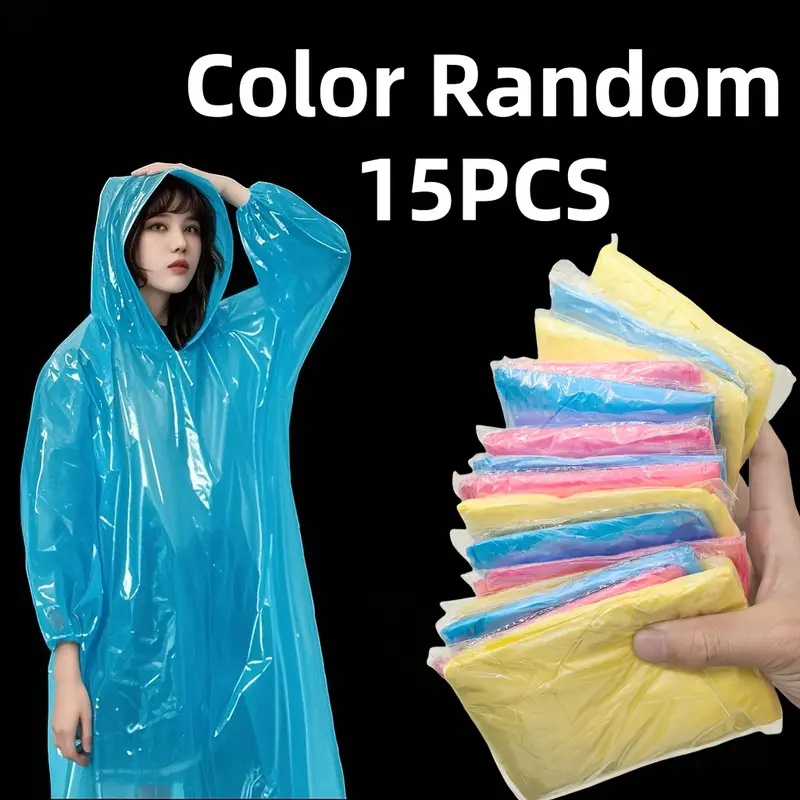 15/30 Peças de Capas de Chuva  - Emergency Poncho Rain avaliação e preço