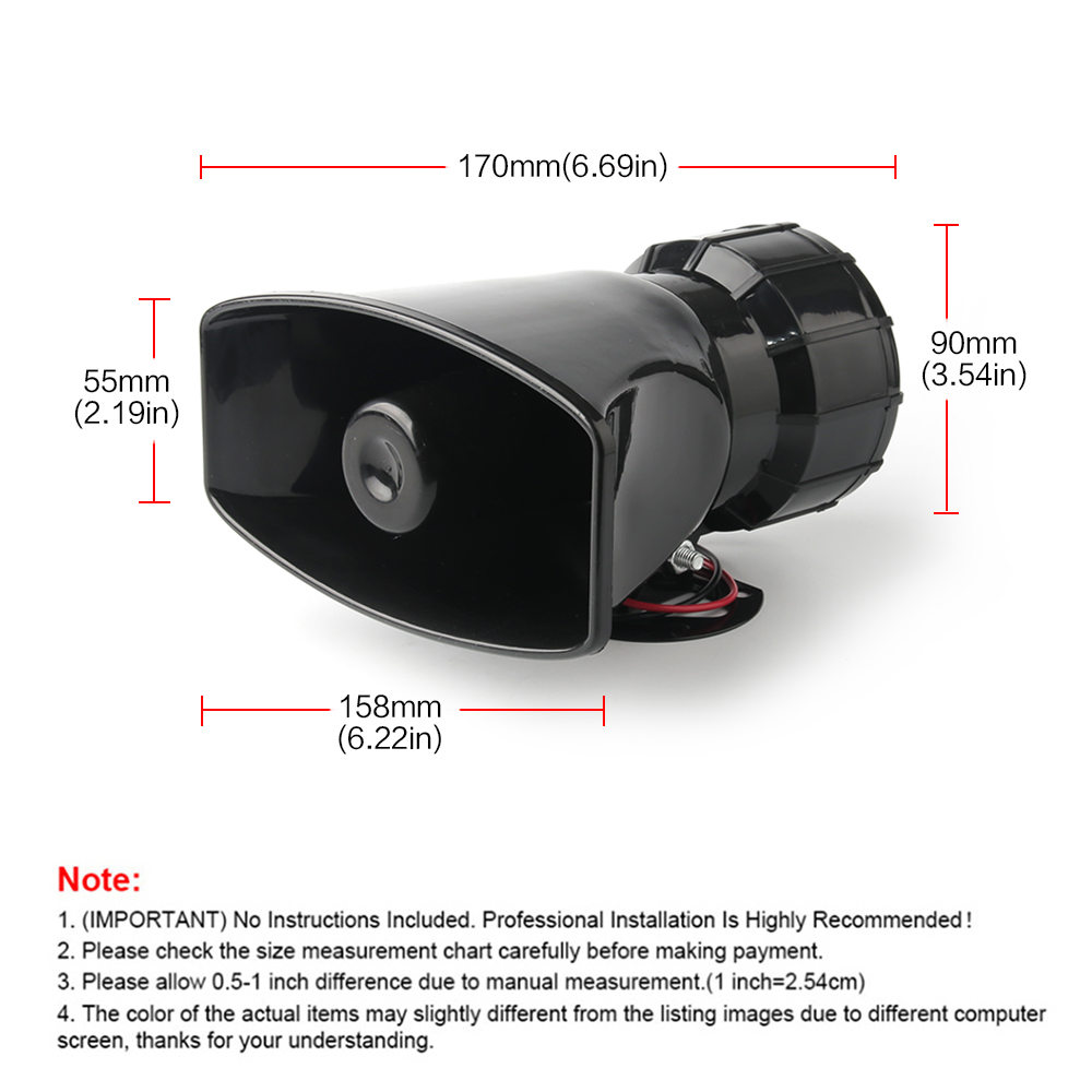 Alto-falante 12V 130dB Sem Fio - Emergency Whistle Loud avaliação e preço