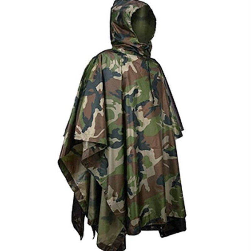 Capa de Chuva Tática Camuflada - Emergency Poncho Rain avaliação e preço